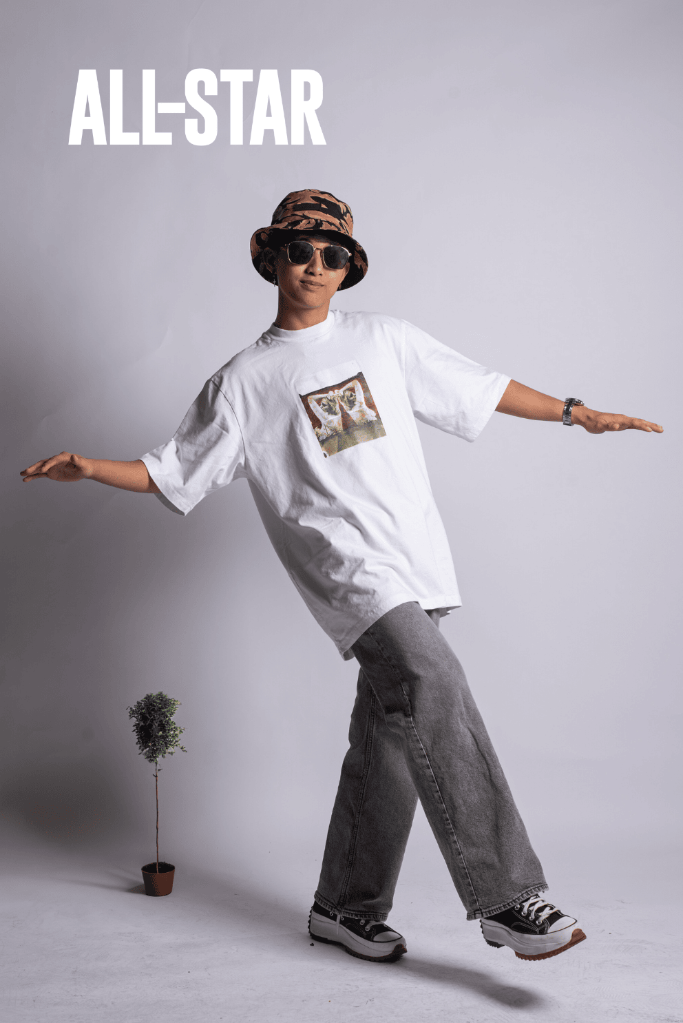 Grant Duane Pillas, aka Kelra, poses for ALL-STAR Magazine in February 2024.