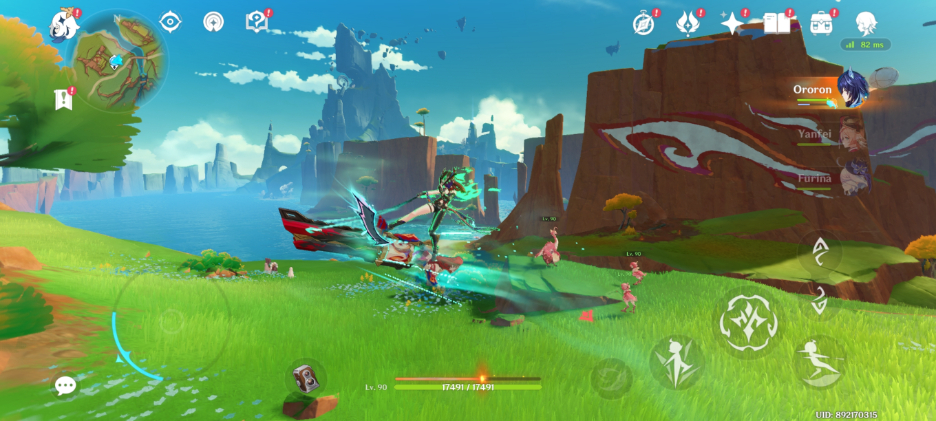 Infinix GT 30 Pro Genshin Impact Gameplay