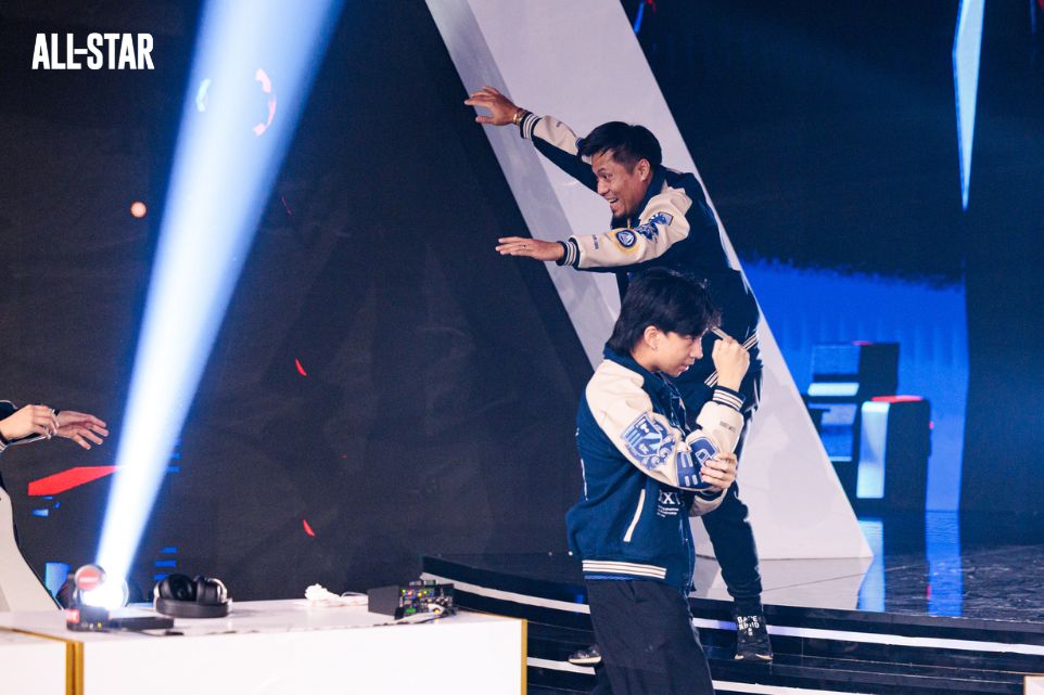 Archie Reyes, aka Coach Tictac, jumps for joy as TLPH wins MSC 2025