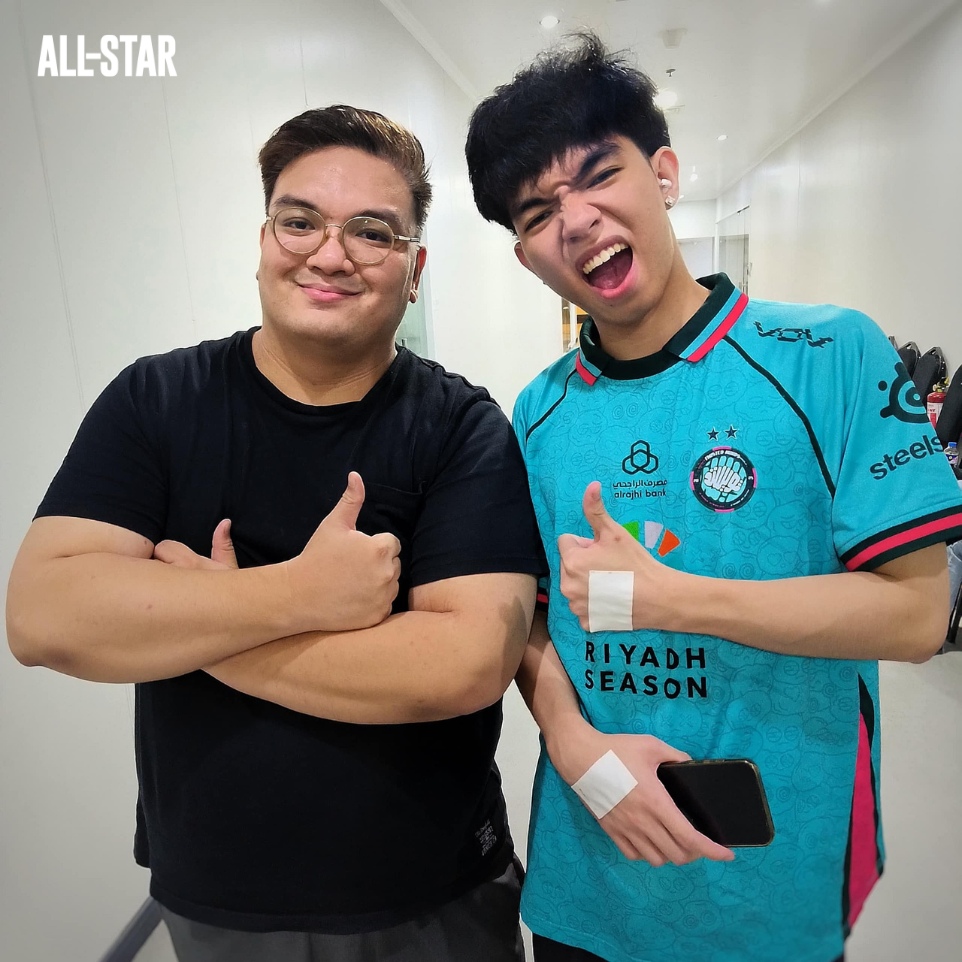 Caloy Roma and his "Kuya Abo," ALL-STAR's senior editor