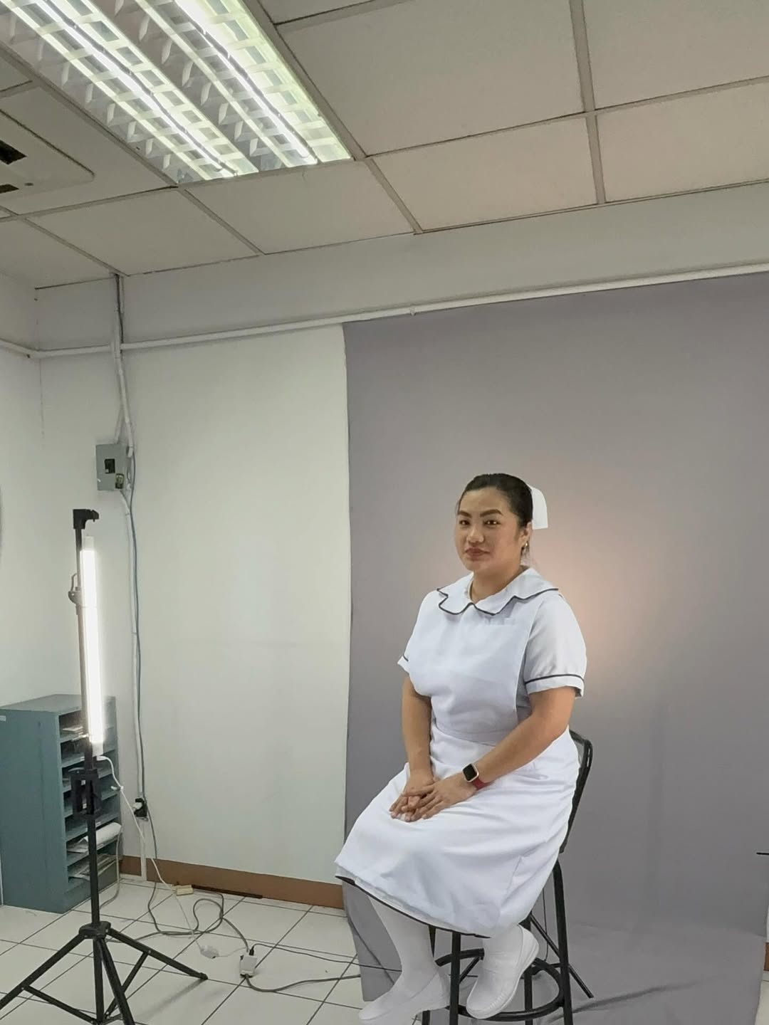 Persian Cas during her photo shoot for her capping and pinning ceremony
