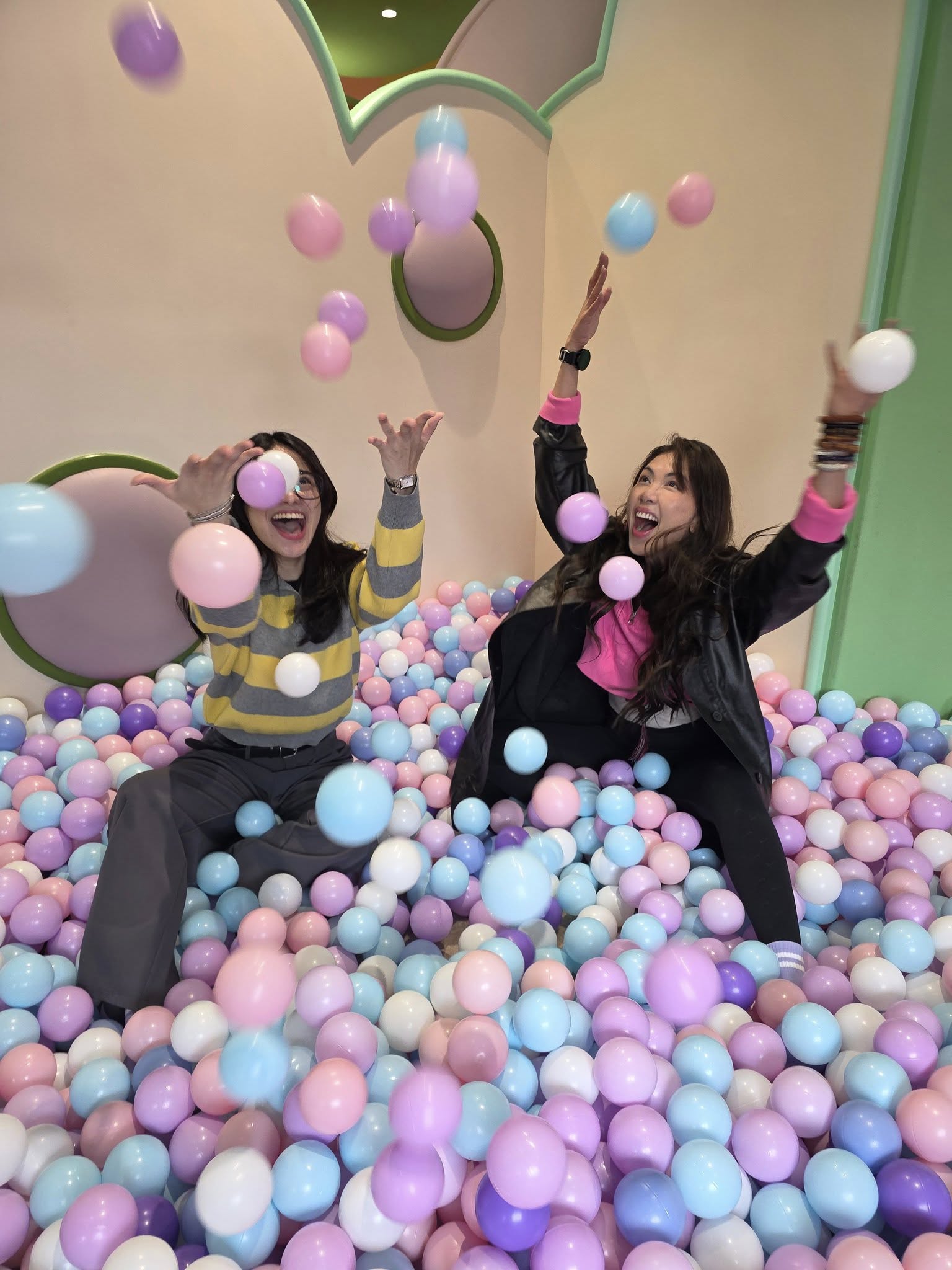 Chantelle and Mara enjoying Monki Wonderland in Chengdu