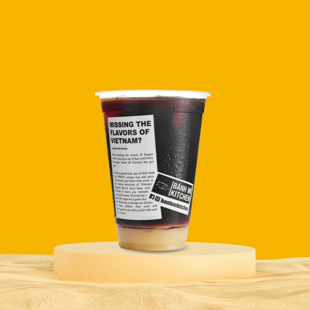 Bahn Mi Kitchen's Damn Strong Coffee with Condensed Milk