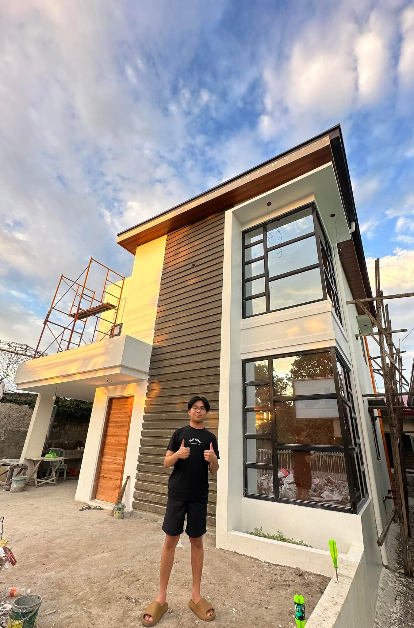 The family house in Bataan Edward rebuilt. Photo courtesy of Edward Dapadap