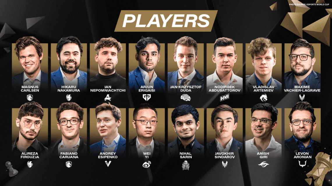 The esports chess players at the Esports World Cup 2025