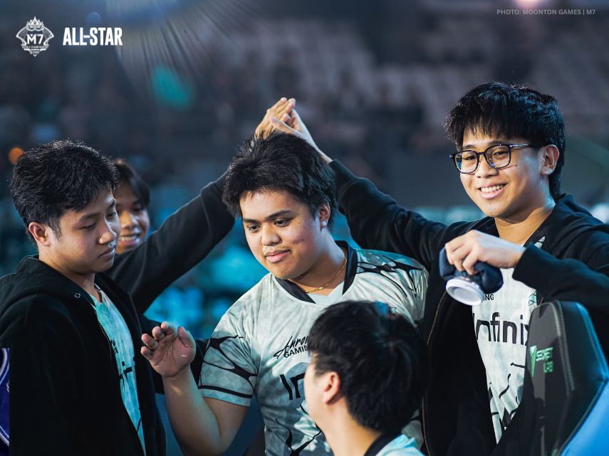 Aurora Gaming PH at the M7 World Championship in Jakarta, Indonesia.