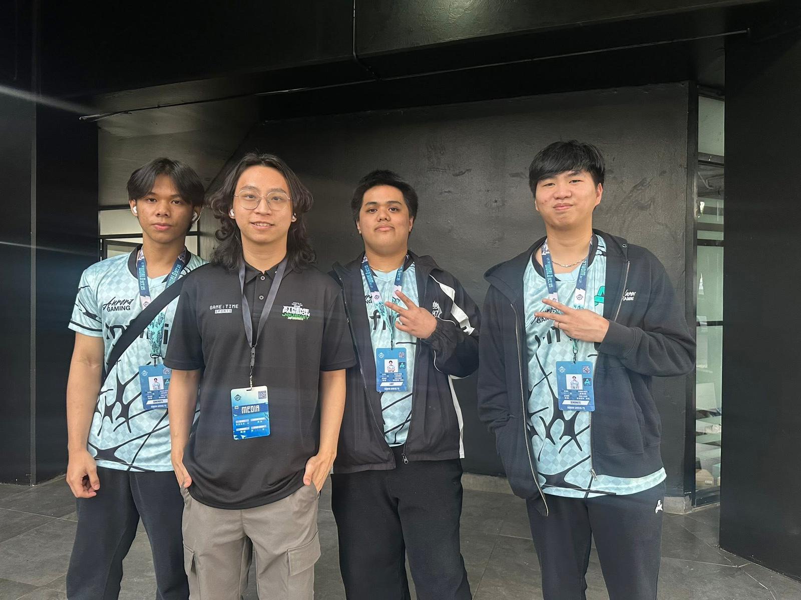 Justin after he interviewed Aurora Gaming PH at the M7 World Championship in Jakarta, Indonesia