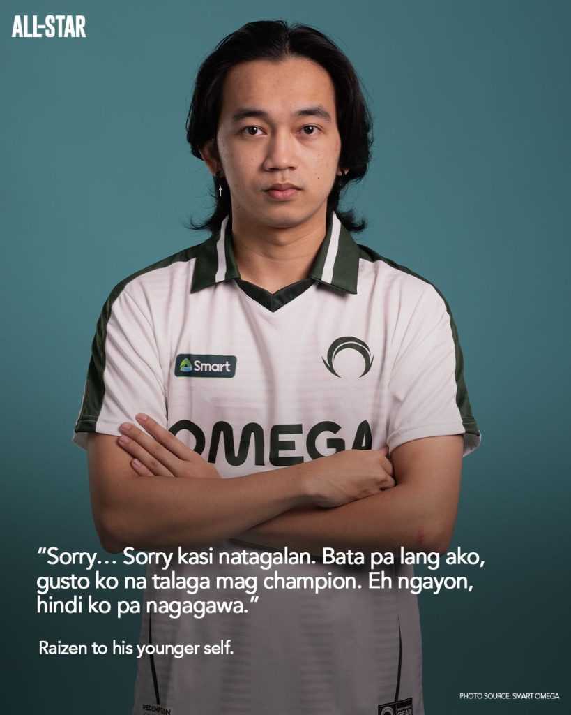 Dean Christian Sumagui aka Raizen's message to his younger self.