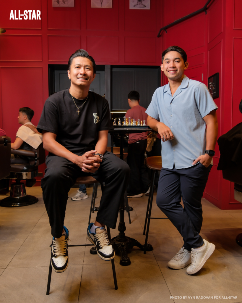 Ton Villanueva and Aljun Melecio. Photo by Vyn Radovan for ALL-STAR. Shot on Location at Modern Fox Ortigas.