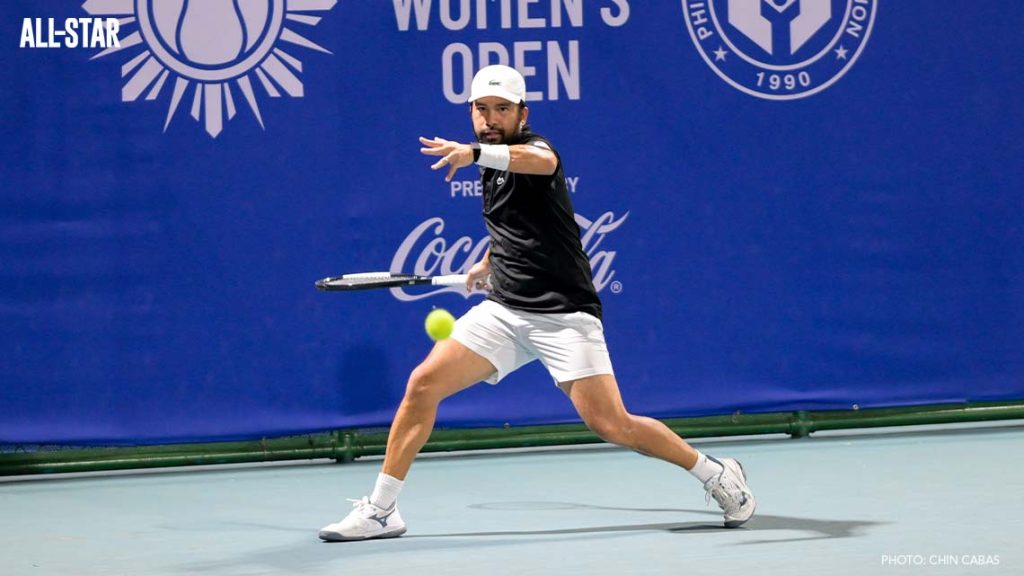 Francis Alcantara with preparing for a forehand