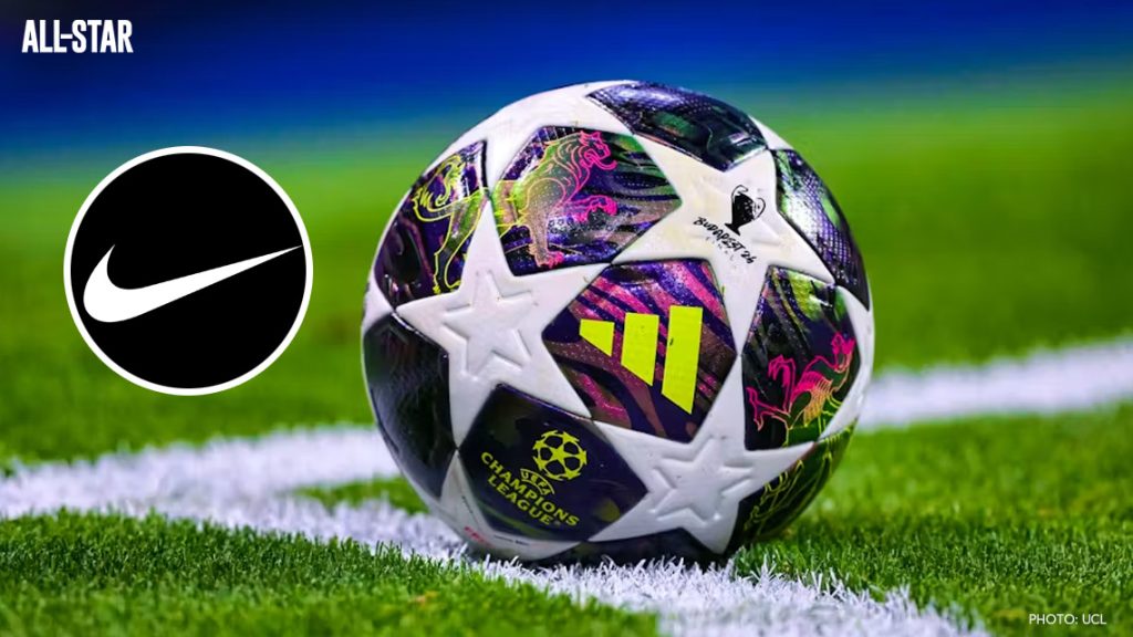 Adidas soccer ball with Nike logo