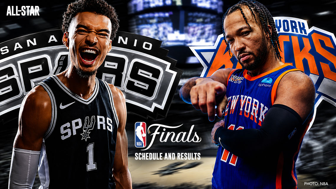 SCHEDULE & RESULTS: 2026 NBA Finals – Spurs vs. Knicks
