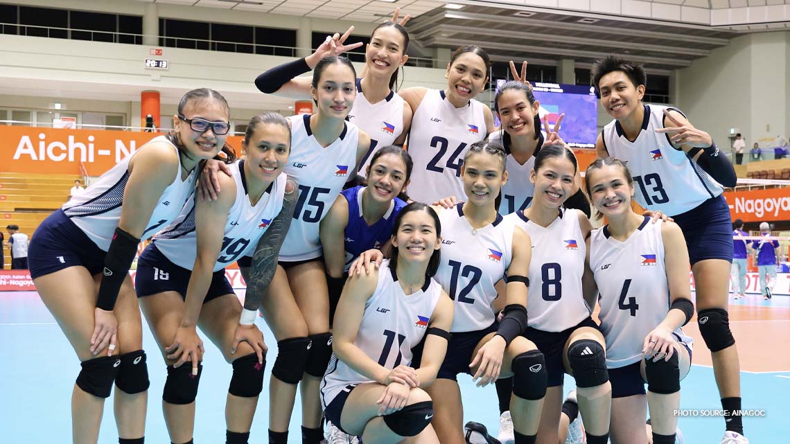 Alas Women Sweep Hong Kong to Claim Ninth Place in 20th Asian Games